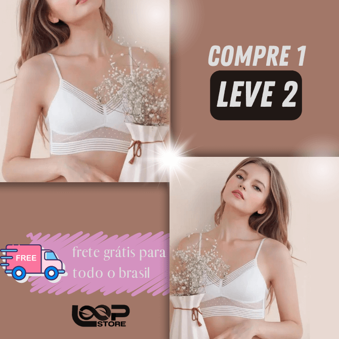 Sutiã Invisível Confort Bella - Compre 1 Leve 2