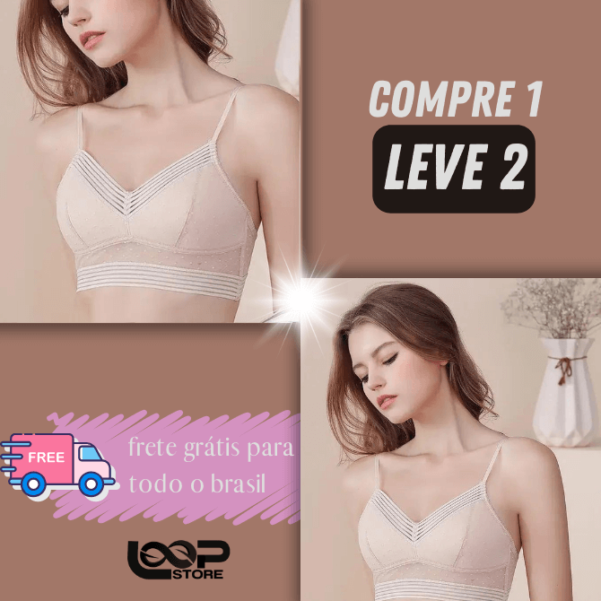 Sutiã Invisível Confort Bella - Compre 1 Leve 2