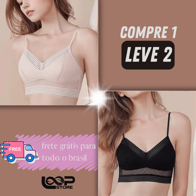 Sutiã Invisível Confort Bella - Compre 1 Leve 2