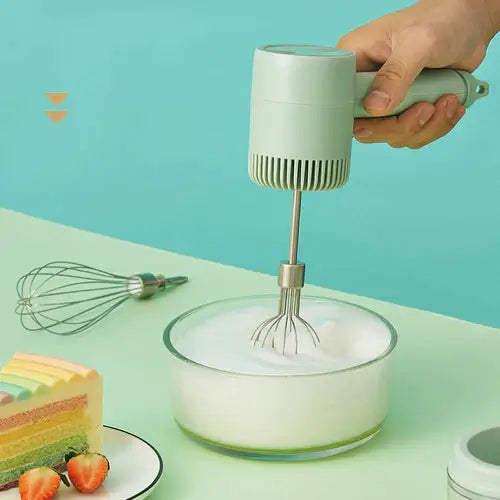 Mini Batedeira e Processador de Alimentos sem Fio - Mixer 2 em 1