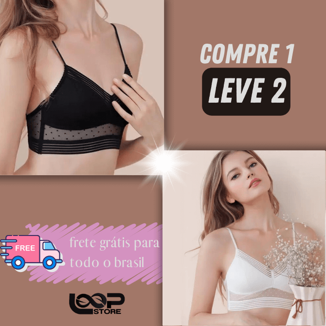 Sutiã Invisível Confort Bella - Compre 1 Leve 2