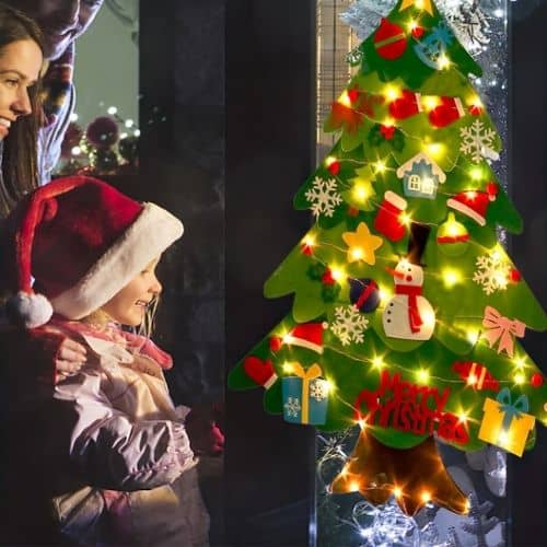 Árvore de Natal Montessori com Led - Para Crianças montarem (ULTIMAS UNIDADES)