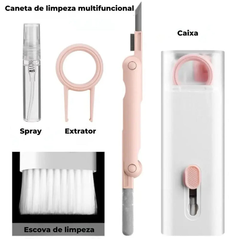 Kit De Escova Para Limpeza De Teclado 7 em 1