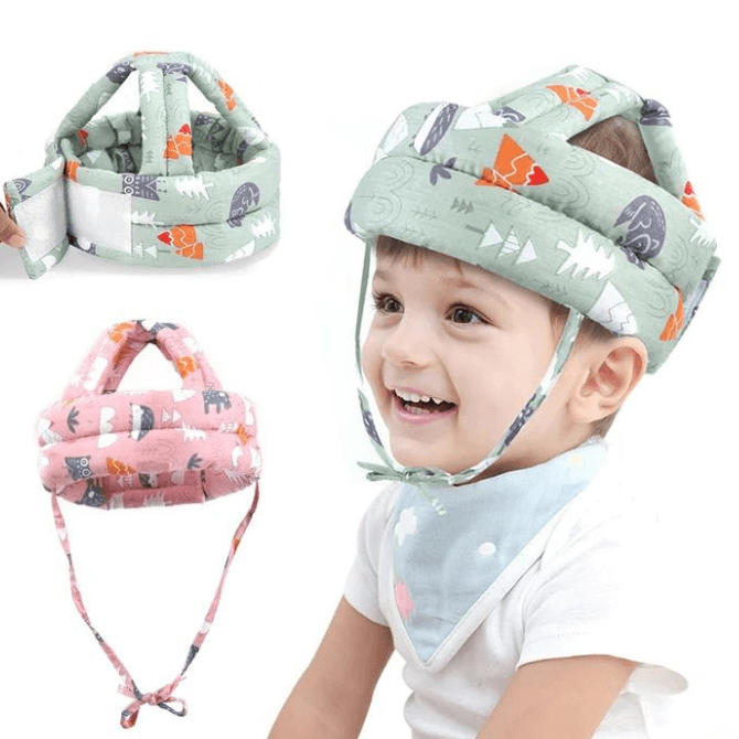 Capacete Protetor de cabeça para bebê - LEVE 2 JOELHEIRAS DE BRINDE