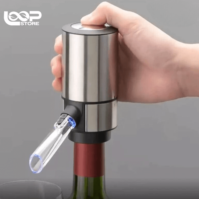 Dispensador Elétrico de Vinho 3 em 1 - Aerador, Decantador e Dispensador🍾