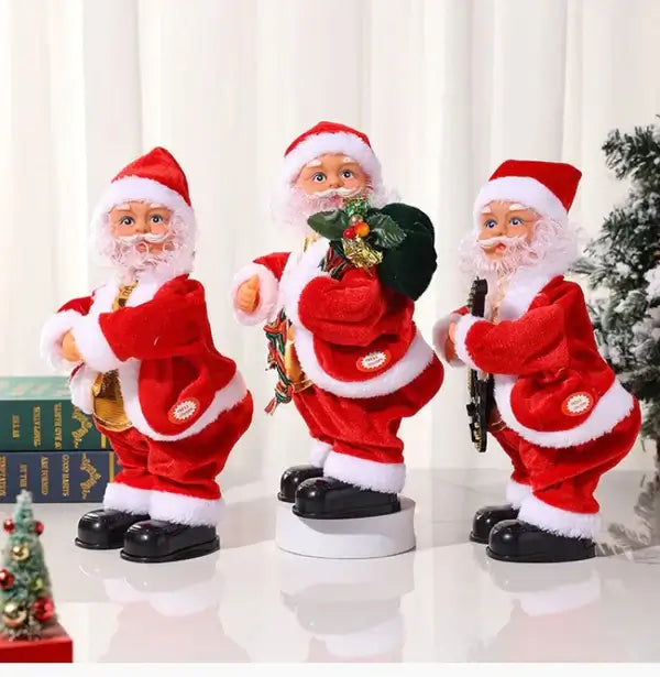 Papai Noel Dançarino Eletrônico Para Decoração De Natal