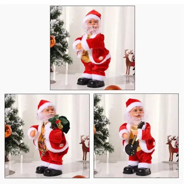 Papai Noel Dançarino Eletrônico Para Decoração De Natal