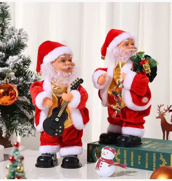 Papai Noel Dançarino Eletrônico Para Decoração De Natal