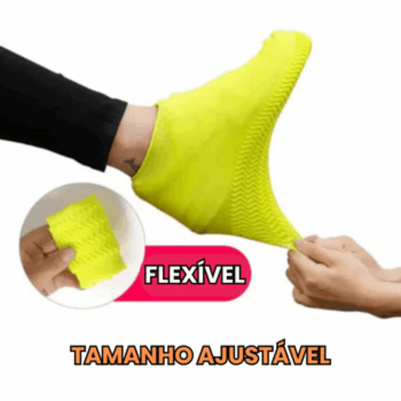 Protetor De Calçado De Silicone Impermeável Para Chuva Antiderrapante Capa Para Tênis