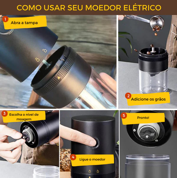 Moedor de Café Premium Automático Portátil☕